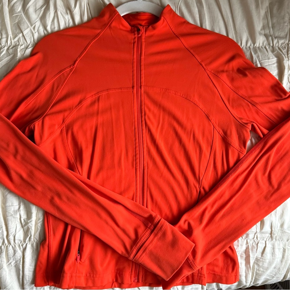Lululemon Orange Zip-Up Jacket